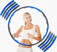 BE-SHAPE HULA HOP niebiesko - szary